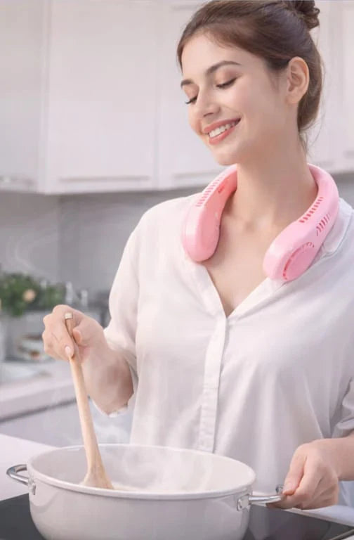 Portable Rechargeable Neck Fan